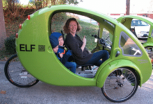 Photo of ELF, the new electric and solar bicycle that incorporates a roof