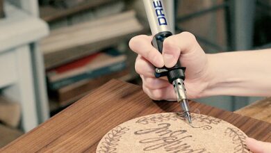 Photo of Carving wood with dremel